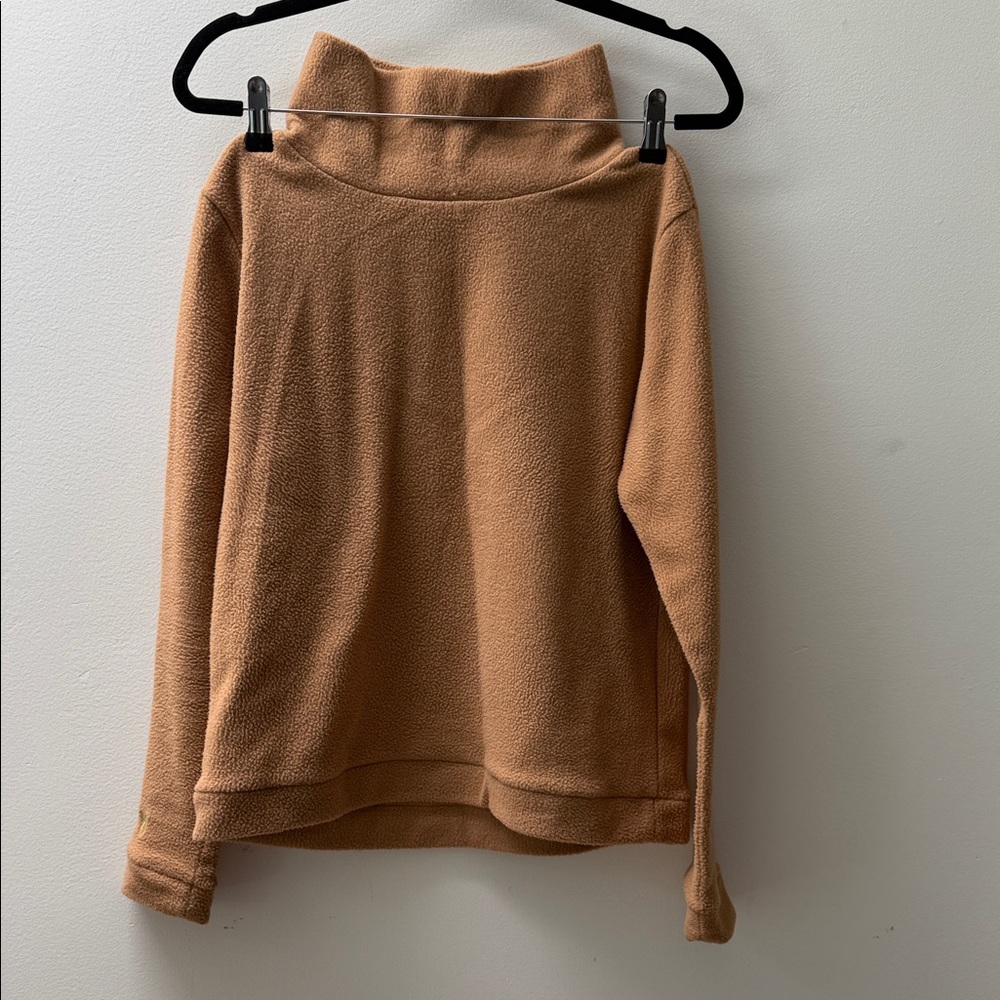 Dudley Stephens Cozy Tan Cowl Neck Sweater